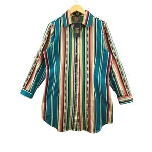 New L&B Lucky & Blessed Western Tunic Shirt Multicolor size S
